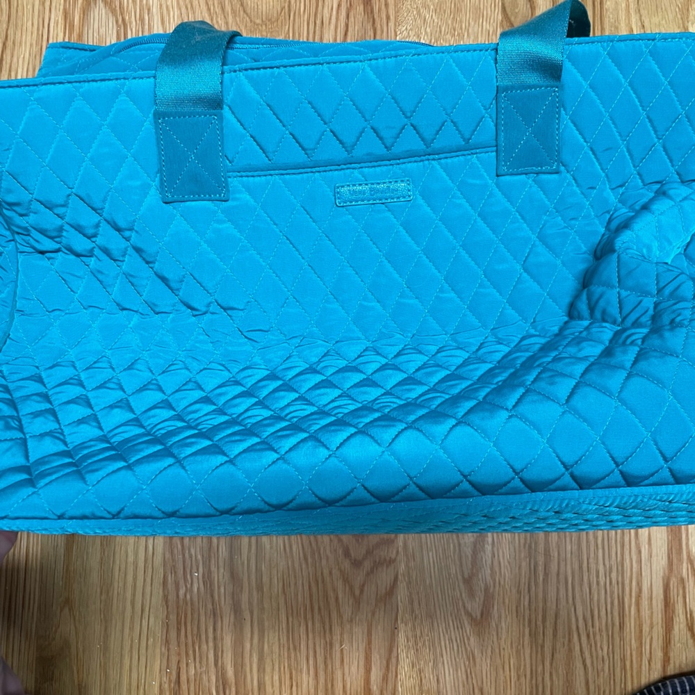Vera Bradley Bright Blue Duffle Bag- NWT